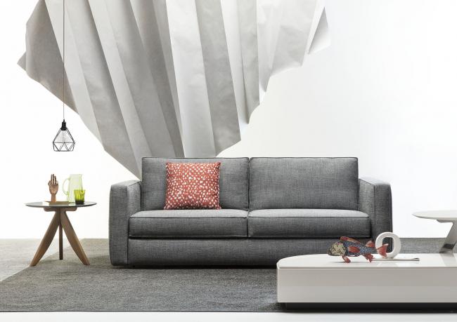 Sofa bed Gulliver covered in fabric - 3 seater cm L.215 x D.100 x H.90
