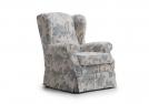 Bergère armchair Cina covered in fabric - BertO Outlet