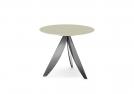 Circus coffee table with chrome base and Carrara marble top - BertO Outlet