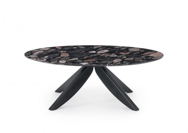 Marinace Black marble coffee table - BertO Outlet