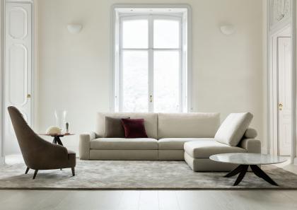 Joey Sofa with Removable Chaise Longue - cm L.316 x D.236 x H.93 - Comfort version