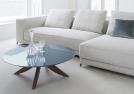 Circus modern coffee table with Christian sectional sofa