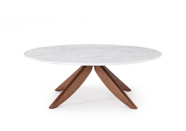 Circus coffee table with Carrara marble top - BertO Outlet