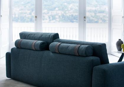 Low and High back cushions with soft roll cushions with precious Nabuk bands