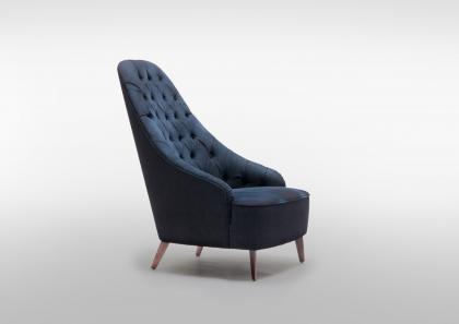 Modern Armchair with Denim Cover - Vanessa4newcraft