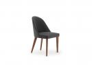 Dining chair Judy covered in fabric - BertO Outlet