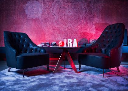 Circus coffee table with Emilia and Vanessa armchairs - #BertoLive 2016