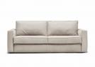 Sofa bed covered in brown leather - BertO Outlet