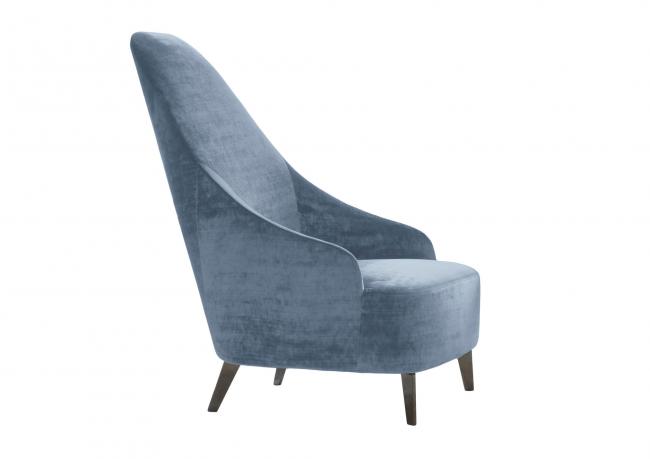 Vanessa armchair covered in velvet - BertO Outlet