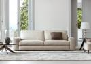 Joey Modern Leather Sofa - cm L.248 x D.106 x H.81