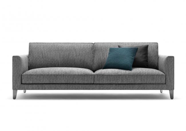 Sofa with Chromium Plated Steel Feet - BertO Outlet