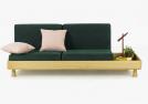 Convertible Sofa Meda - Composition with storage compartment