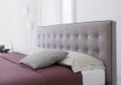 Headboard: solid wood mm 18 covered in polyurethane foam, removable cover in fabric