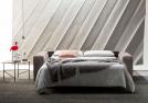Nemo leather sofa bed - spring mattress cm 160x200 H.14
