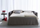 Robinson leather sofa bed - mattress cm 160 x D.200 x H.14