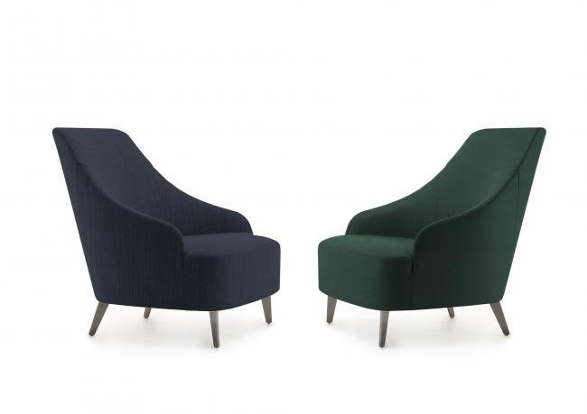 Armchair Emilia with Steel Feet - BertO Outlet