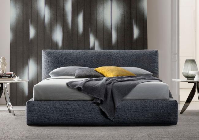 Bed with upholstered headboard - BertO Shop
