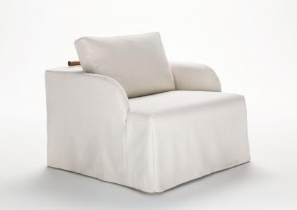 Armchair Flora convertible into a bed