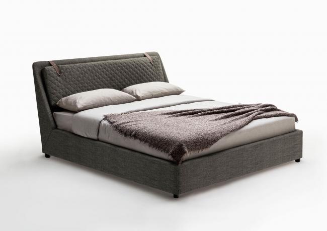 Bed Chelsea With Soft Headboard, Bed With Soft Headboard And Storage