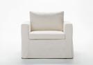 Dafne armchair bed in fabric
