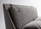 Chelsea double padded bed with round tapered feet - BertO Outlet