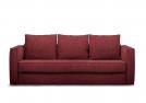 Red-fabric sofa bed Robinson - BertO Outlet