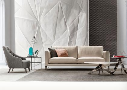 Time Break leather sofa