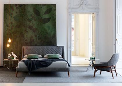 Chelsea Modern Bed with High Feet - Berto Salotti