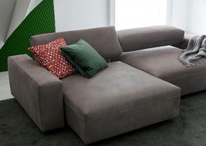 Harley leather sofa with sliding seats – Berto Salotti