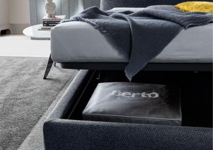 Soho bed with storage box - Berto Salotti