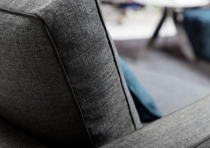 Jimmy Custom made designer sofa with backrest in goose down – Berto Salotti