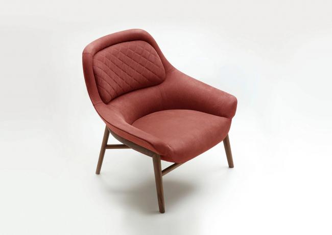 Leather design armchair Hanna sale - BertO Outlet