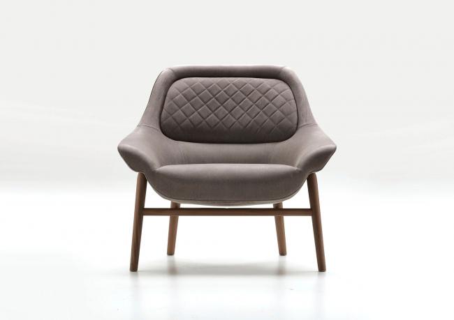 Leather design armchair Hanna sale - BertO Outlet