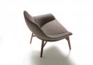 Leather design armchair Hanna sale - BertO Outlet