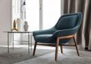 Hanna blue petrol armchair - BertO Outlet