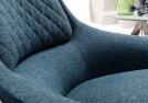 The backrest cushion of the modern Hanna design armchair features decorative seams - BertO Outlet