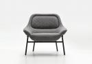  Modern bedroom armchair with seat and backrest with steel core covered with polyurethane foam - BertO Prima