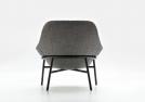 Modern bedroom armchair Hanna with a seat height of 40 cm - BertO Prima