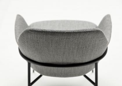 Design chair Jackie upholstered chair back detail - BertO Salotti