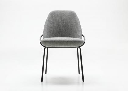 Design chair Jackie without armrests - cm L.52,5 x D.59 x H.83 - BertO Salotti