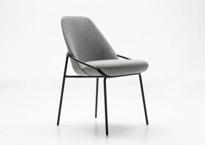 Design chair Jackie without armrests handcrafted by hand - BertO Salotti