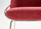  Red Jackie chairs in fabric detail of the version without armrest - BertO Outlet