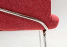 The red fabric chairs with metal legs - BertO Outlet