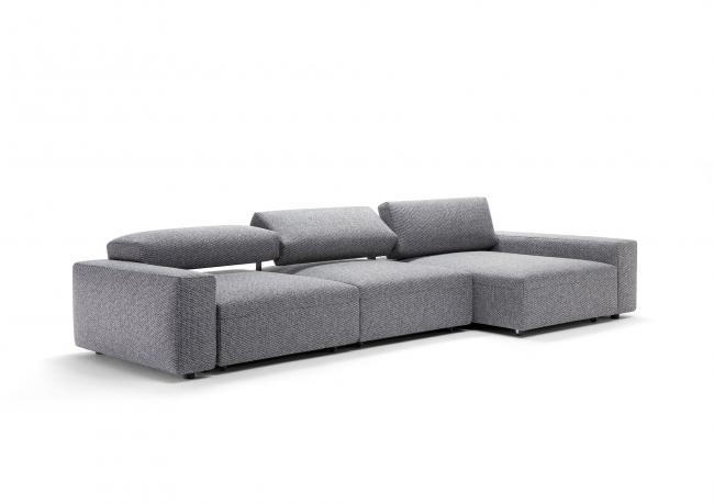 The Harley sliding sofa is covered in completely removable fabric