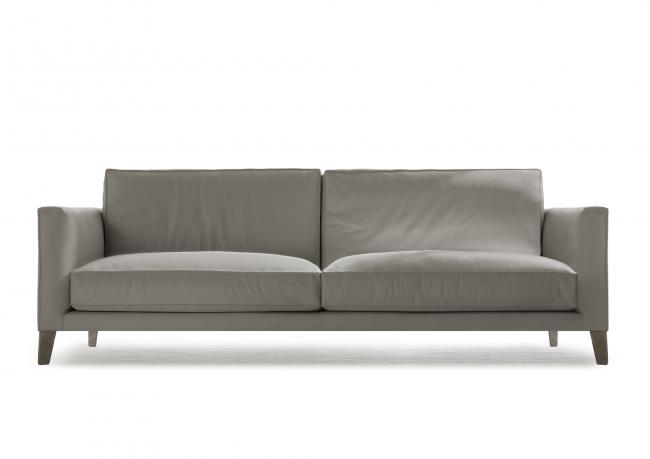 Time Break Leather Sofa Promo Price color Iron - BertO Outlet