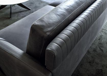 Detail of the backrest and structure that makes the Dee Dee - BertO sofa unique and comfortable - BertO